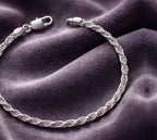 Bracciale in Argento 925 Corda – 18 cm | CM Silver Jewels