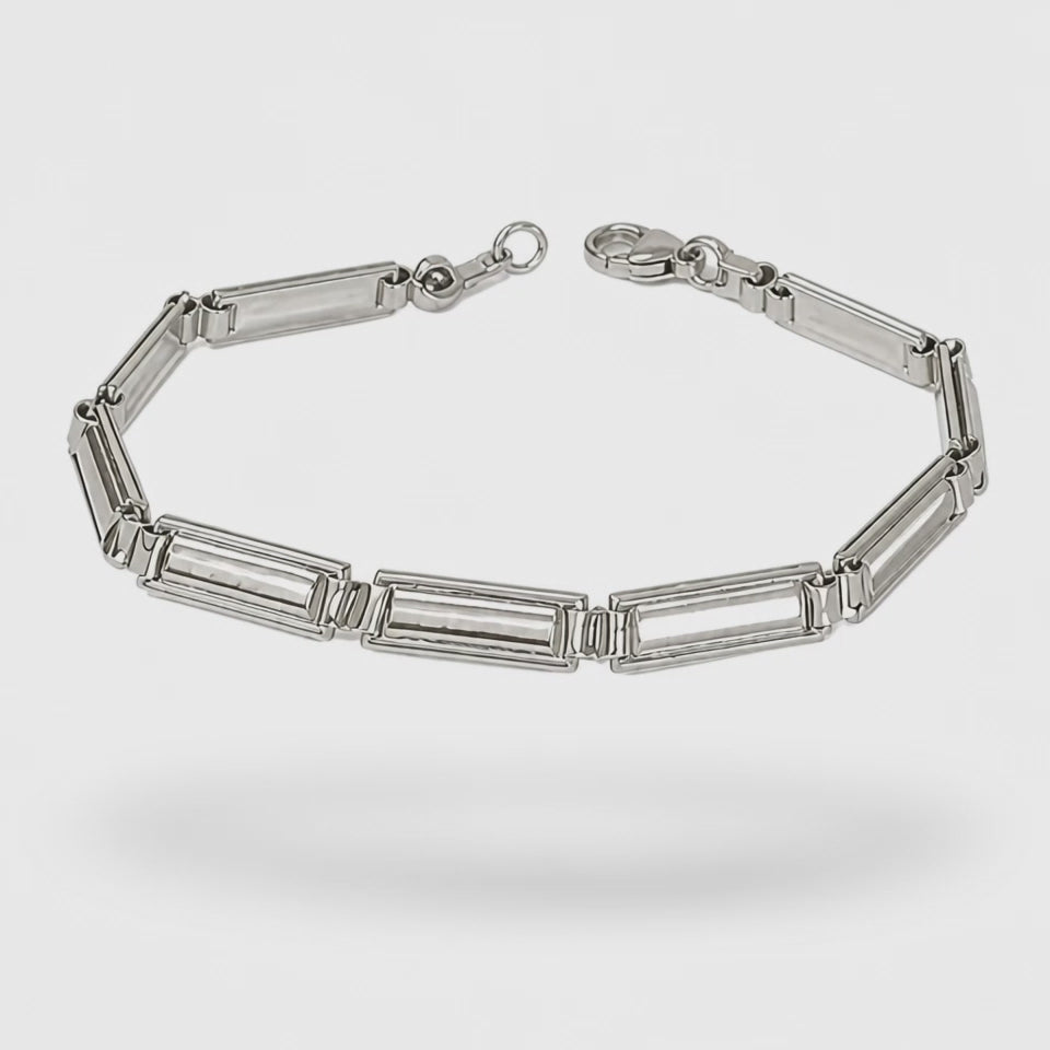 Men's Semi-Rigid Bracelet in 925 Sterling Silver – 20 cm 11.14 g | CM Silver Jewels