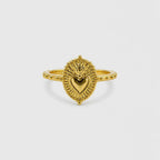 Anello Ex Voto in Argento 925 Placcato Oro – Promessa e Devozione | CM Silver Jewels