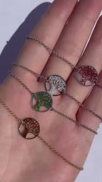 Women's 925 Sterling Silver Tree of Life Bracelet – Silver or Gold Tone 19.5 cm | CM Silver Jewels