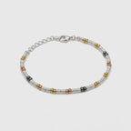 Bracciale in Argento 925 con Rondelle Multicolor – Lunghezza 17-20 cm | CM Silver Jewels
