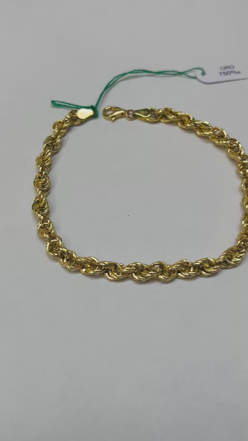 Bracciale a Torchon in Oro 18k (750) – 21 cm, 3,70 g | CM Silver Jewels