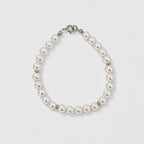 Bracciale Riflessi di Perla con Dettagli Argentati 18 cm | CM Silver Jewels