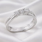Bague Femme en Argent 925 avec Zircons – Taille 16/18/20/22 | CM Silver Jewels