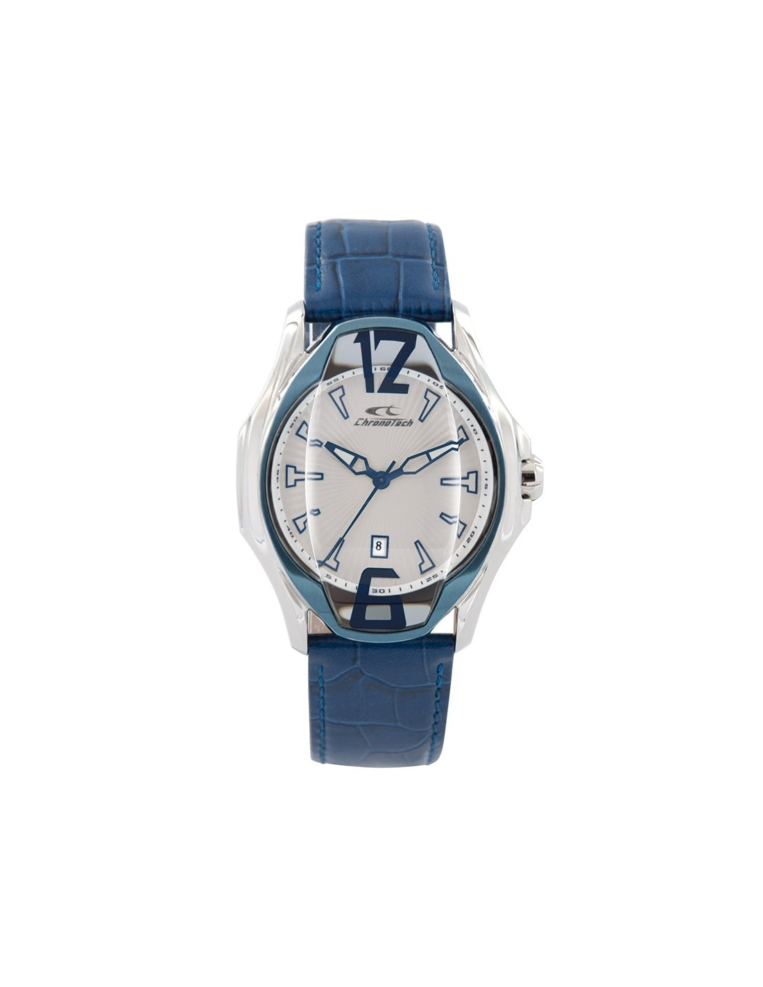 Men's Chronotech Beyond RW0032 Blue Leather Watch | CM Silver Jewels