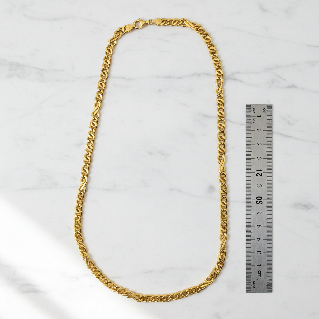 Scale Shot - Collana oro 18k 60cm con riferimento scala