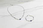 Set Donna in Argento 925 con Perle – Collana 40 cm e Bracciale 17 cm | CM Silver Jewels