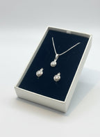 Set Gioielli Donna in Argento 925 – Collana con Ciondolo Coccinella 40 cm + Orecchini Coccinella a Cerchietti - Gioielleria CM SILVER & JEWELS