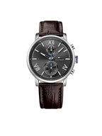 Orologio Uomo Tommy Hilfiger Acciaio Cinturino in Cuoio Marrone 44mm | CM Silver Jewels
